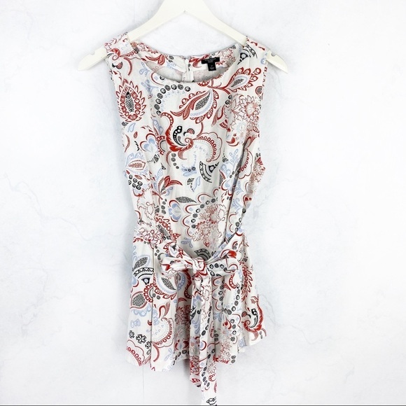 [Ann Taylor] Classic Paisley Floral Peplum Top - Picture 1 of 4